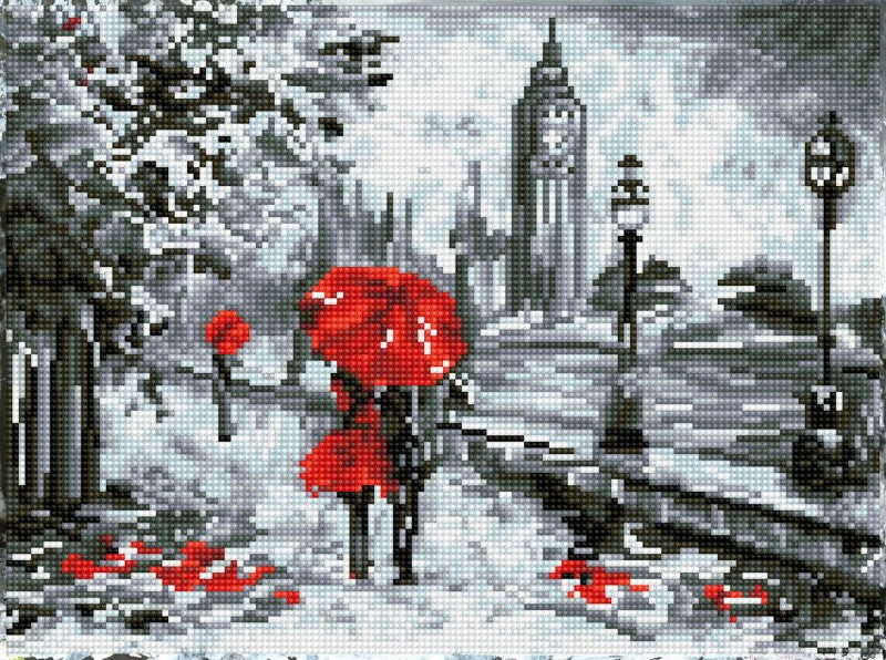 Diamond Dotz EENVOUDIG Een vleugje rood